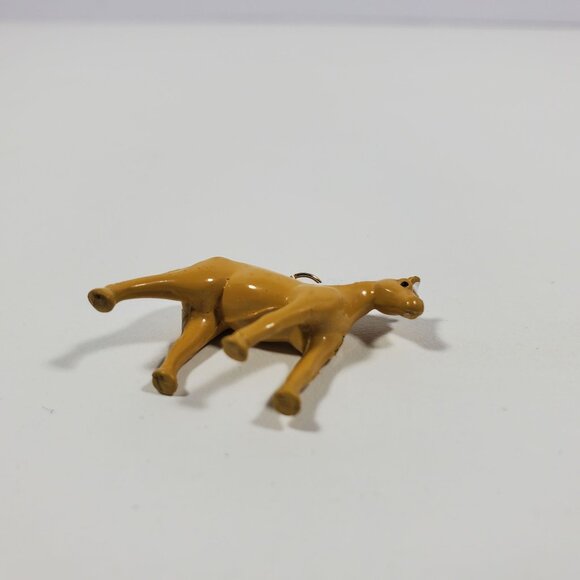 1" Miniature Horse Charm Necklace Keychain Palomino Vintage - Picture 13 of 14